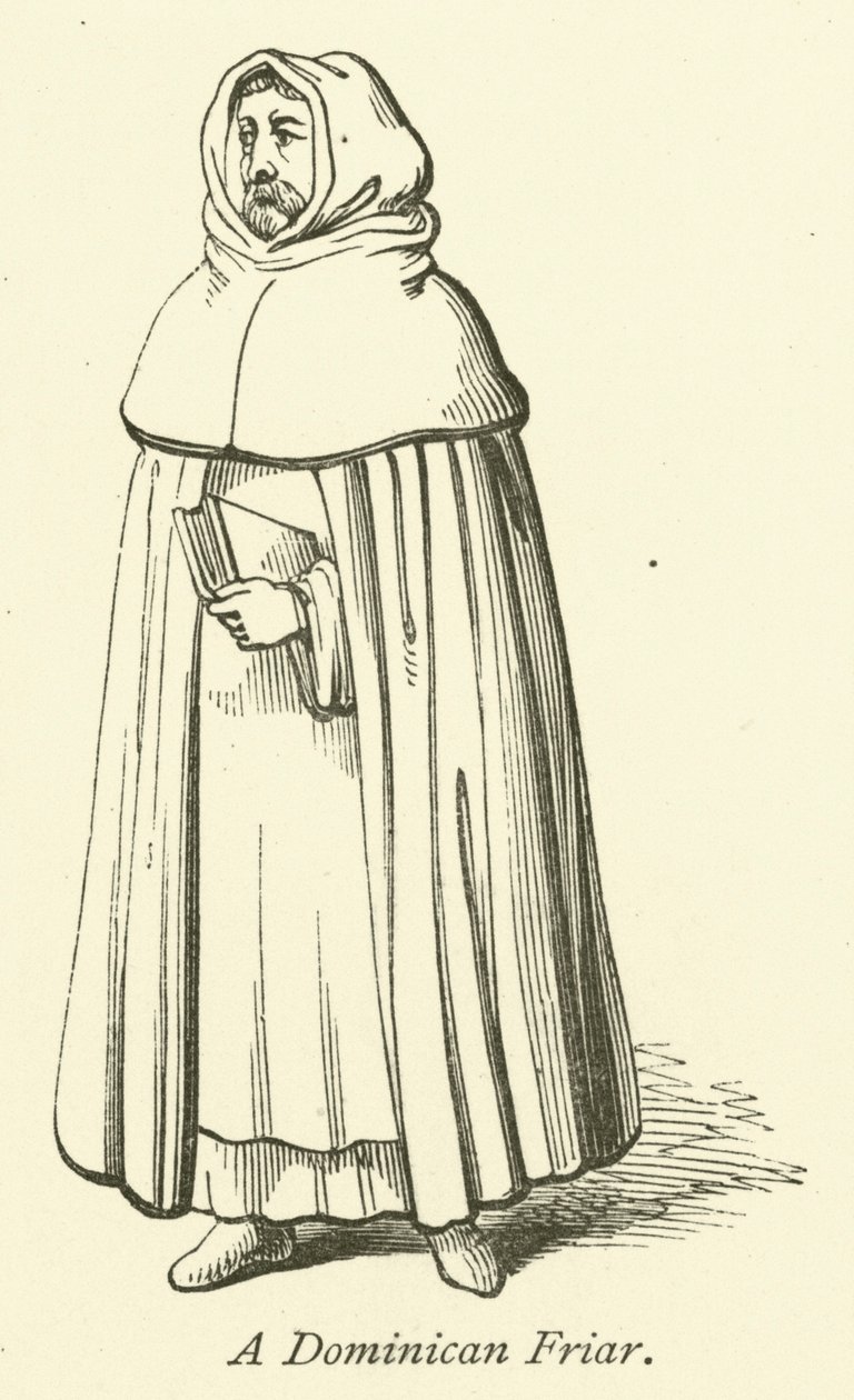 Un frère dominicain (gravure) - English School
