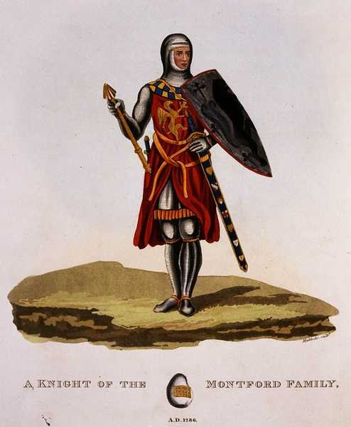 Un chevalier de la famille Montford - English School