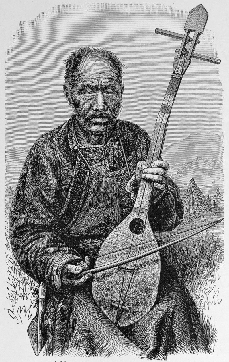 Un musicien mongol, de 