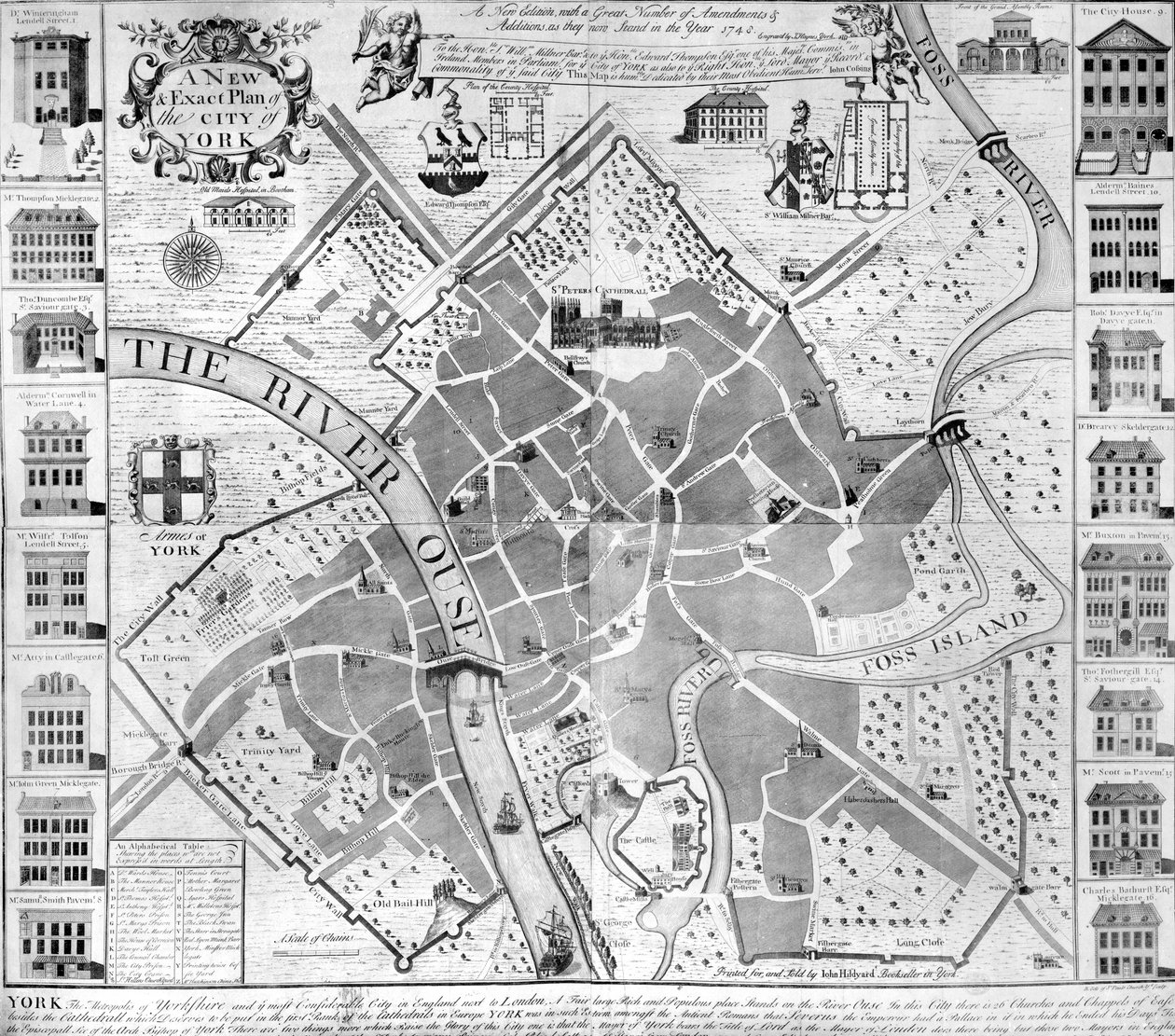Un plan nouveau et exact de la ville de York - English School