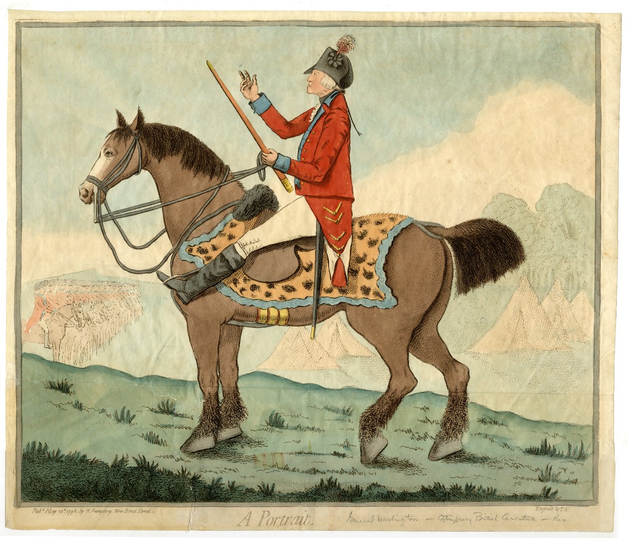 Un portrait [George Washington] - English School
