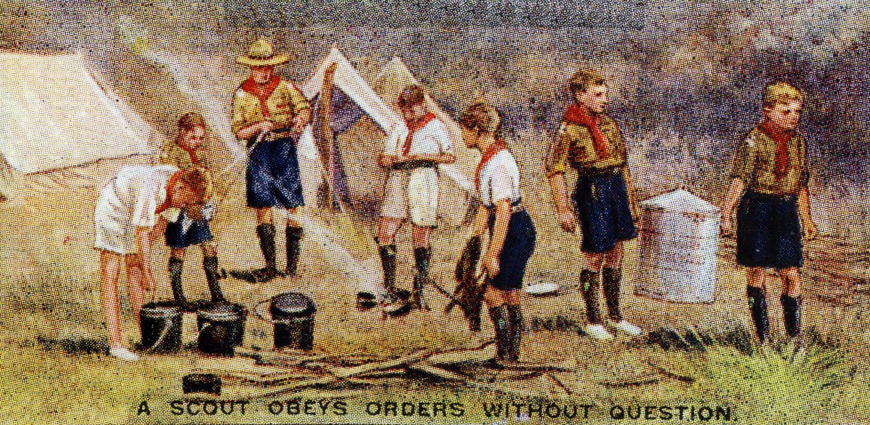 Un scout obéit aux ordres sans question, 1929 - English School