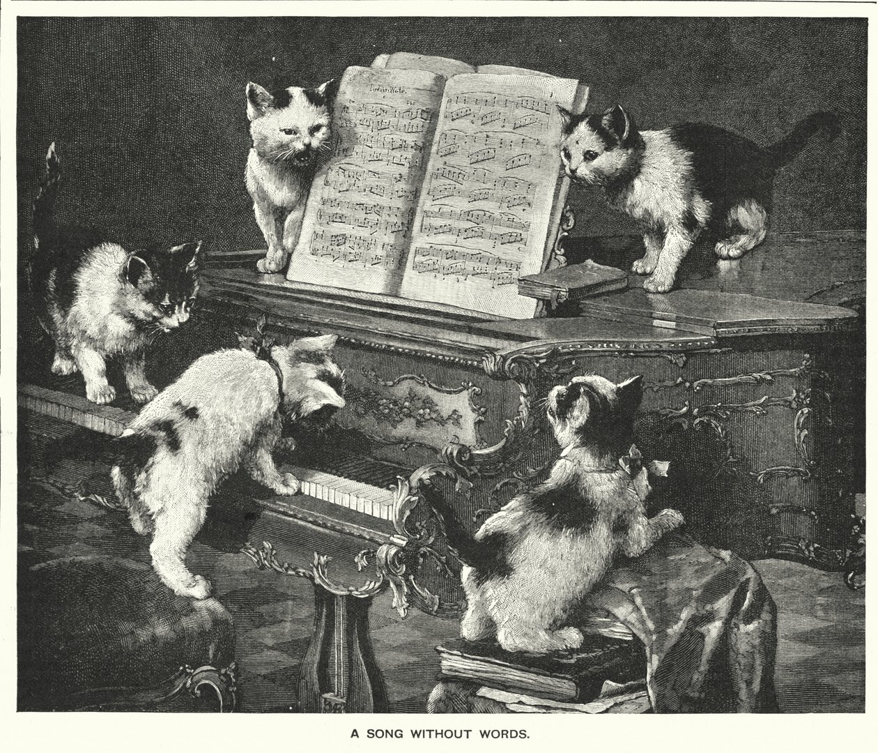Une chanson sans paroles (gravure) - English School