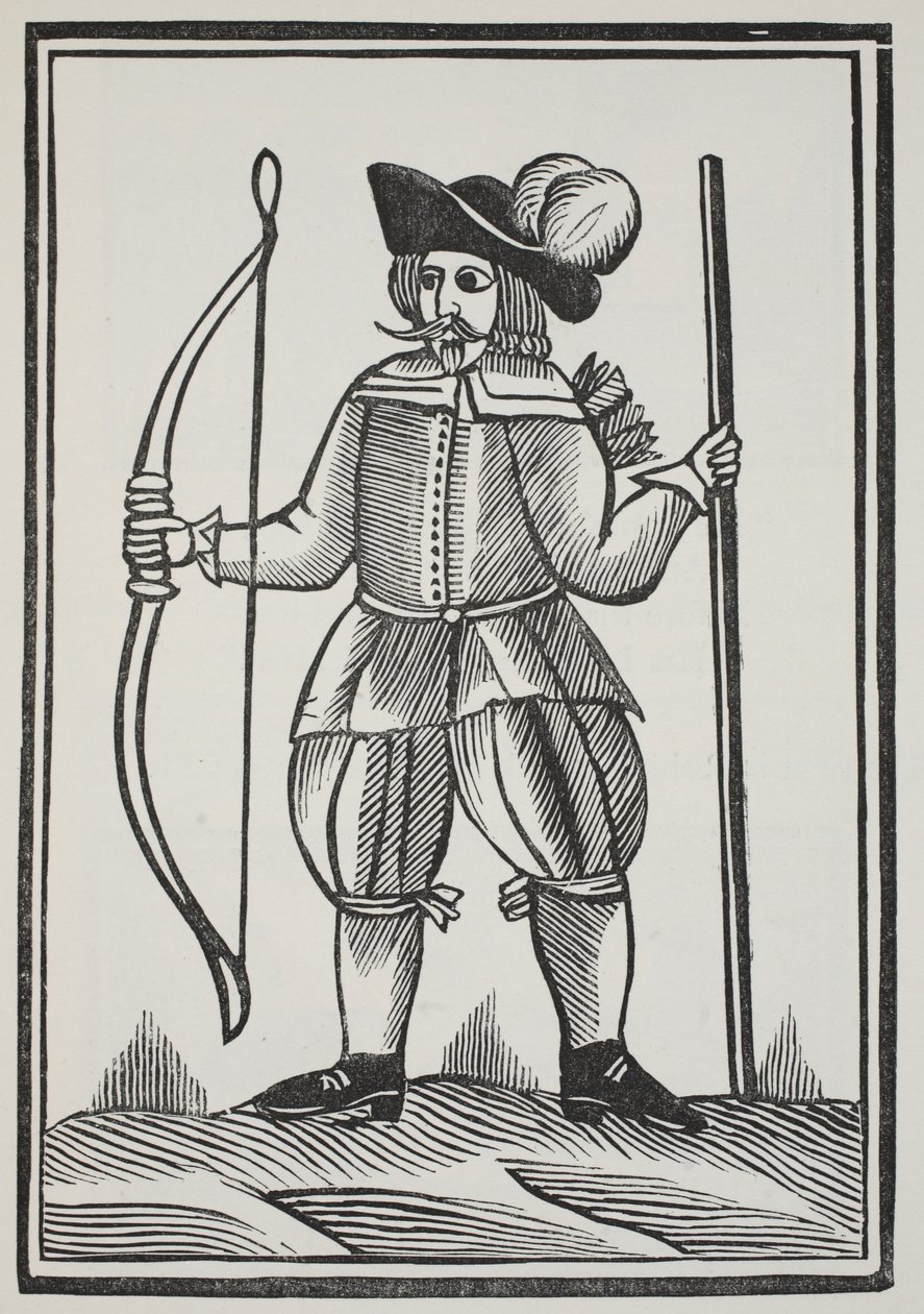 Un véritable conte de Robin des Bois, illustration de Chap-books du XVIIIe siècle par John Ashton, pub. 1882 - English School