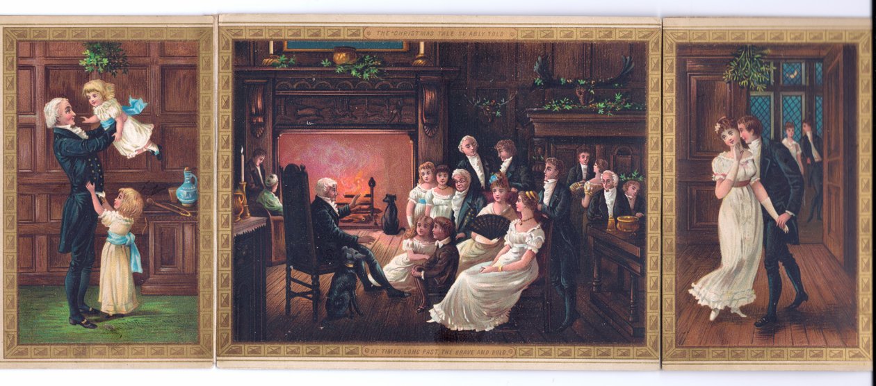 Carte de Noël victorienne d