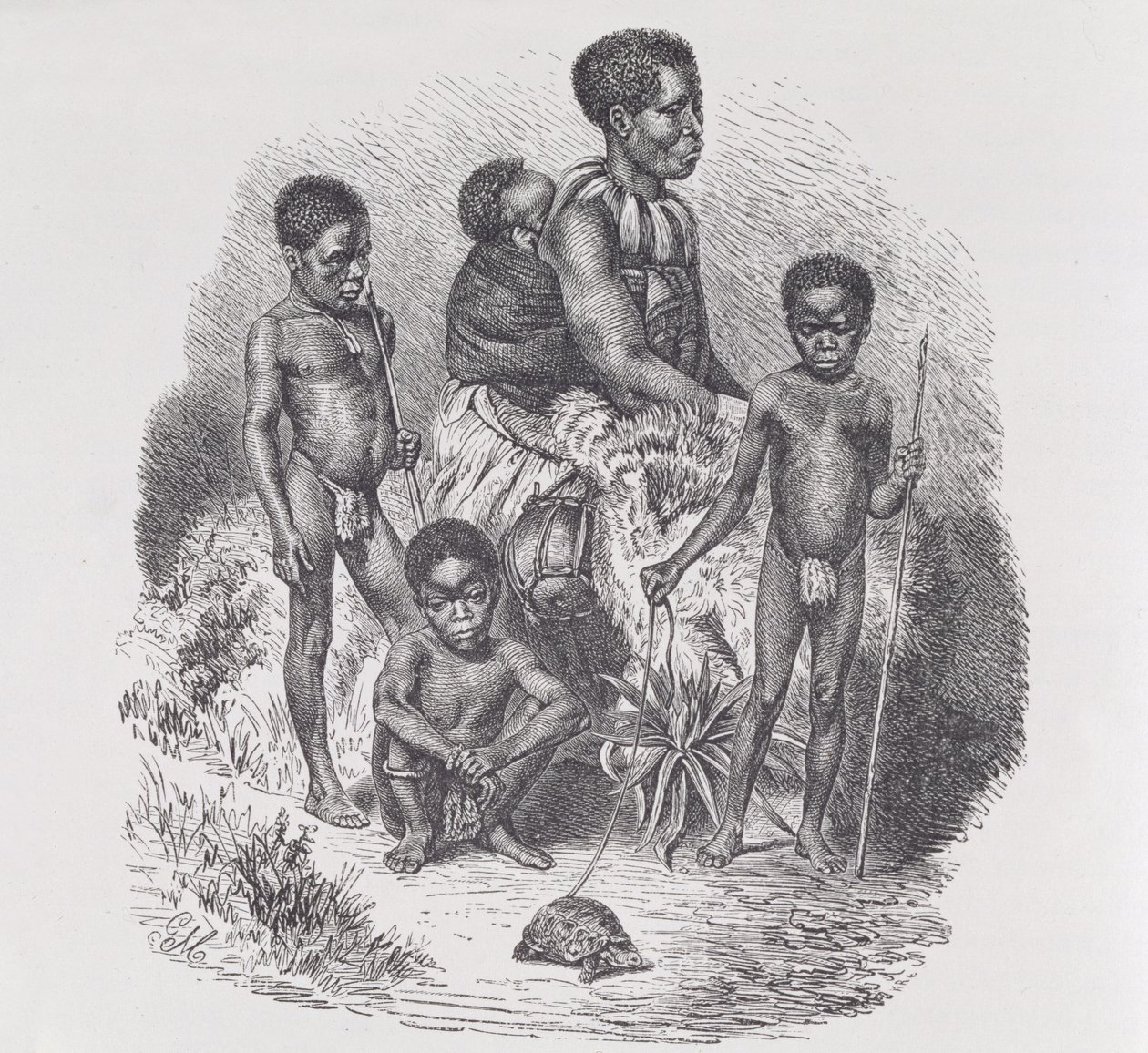 Une famille zouloue, de 