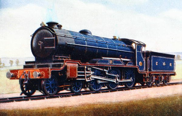 Une locomotive du London Midland and Scottish Railway, illustration de 
