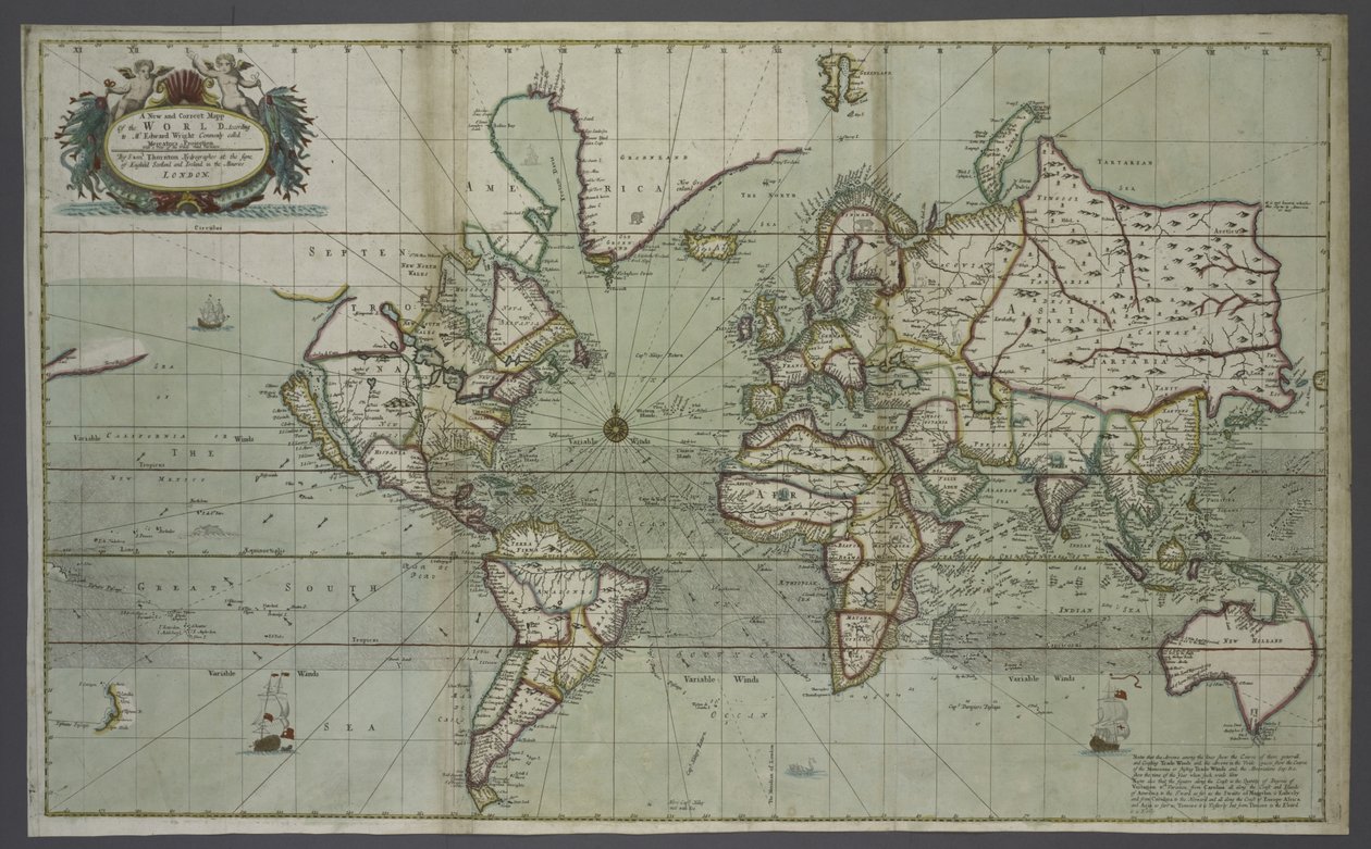 Nouvelle et correcte carte du monde d