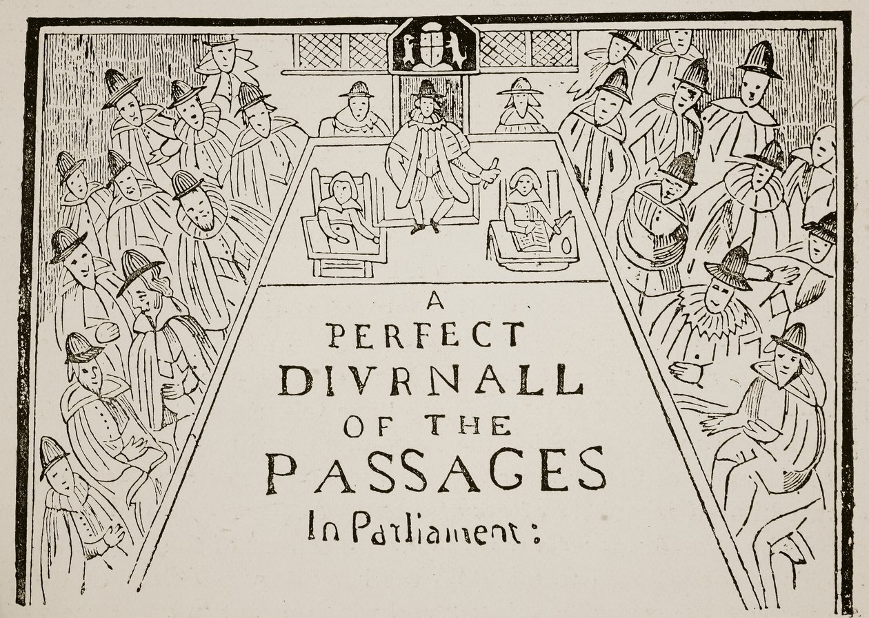 Un titre de journal, XVIIe siècle, illustration de l