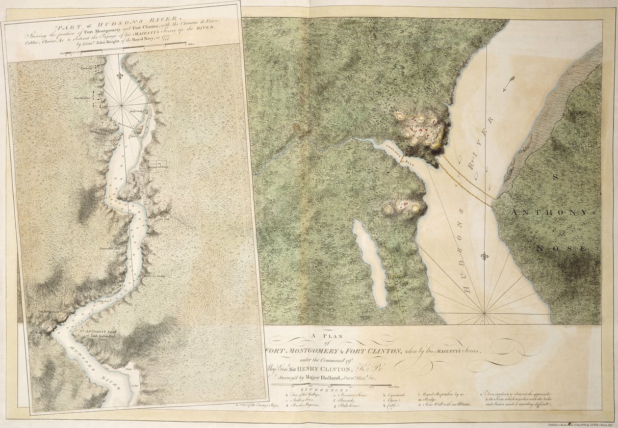 Plan du Fort Montgomery et du Fort Clinton, 1774-1779 - English School