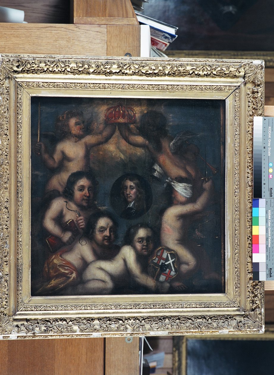 Une satire de Richard Cromwell se voyant offrir la couronne, c.1659 - English School