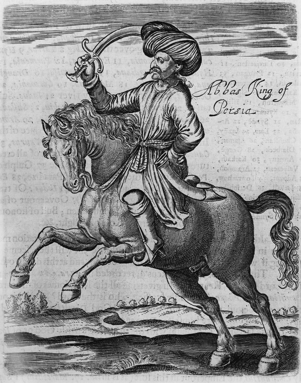 Abbas roi de Perse, illustration de 