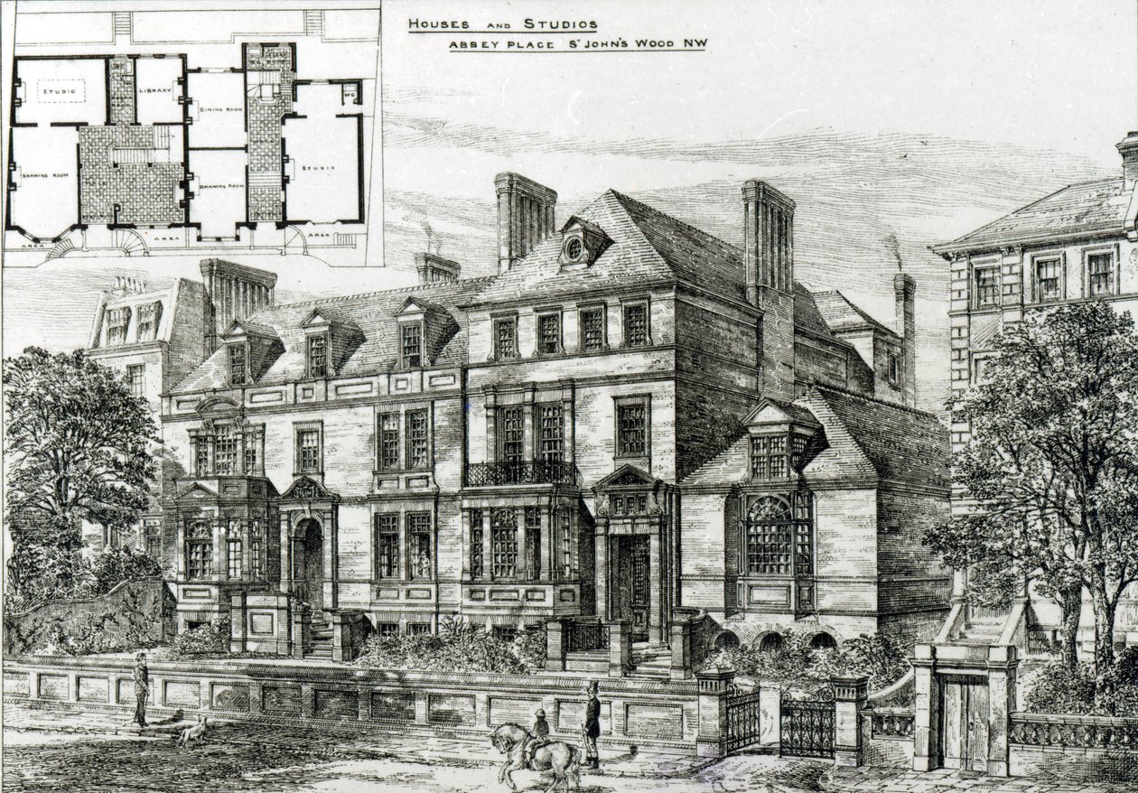 Abbey Place, St. Johns Wood, de The Building News, 18 janvier 1878 - English School