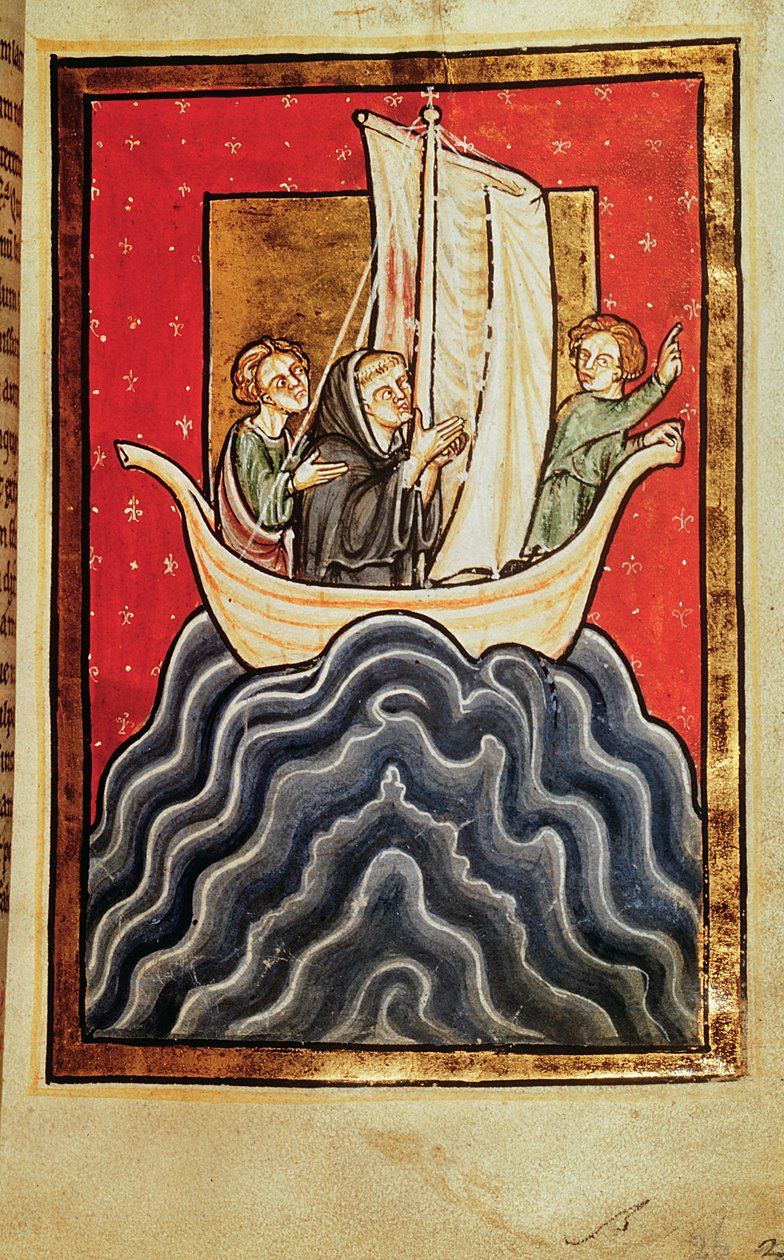 Saint Cuthbert et deux frères revenant de la terre des Pictes, de 