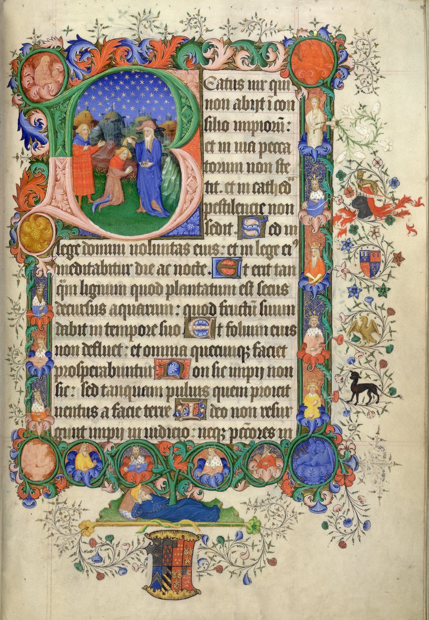 Add. 42131 fol.73 Psaume 1, débutant par l