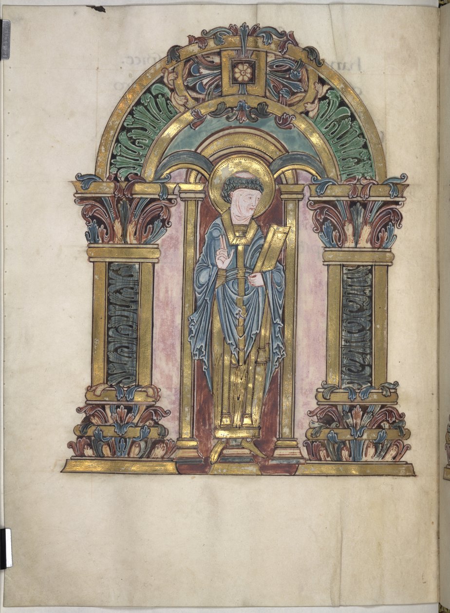 Saint Swithun, Bénédictional de Saint Aethelwold, 971-984 - English School