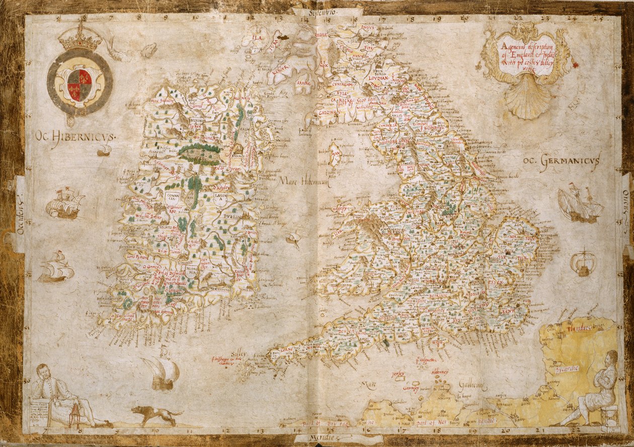 Carte de Grande-Bretagne et d