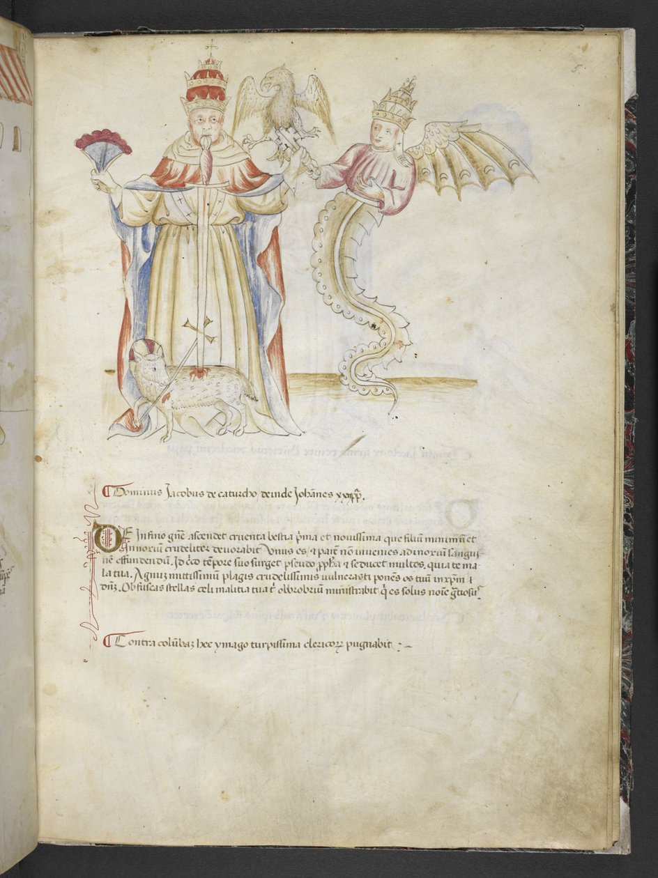 Joachimi Abbatis de Curatio, et Anselmi, Episcopi Marsicani, Vaticinia xxx de Pontificibus Romanis; scil., a Nicolao III. ad Innocentium VIII - English School