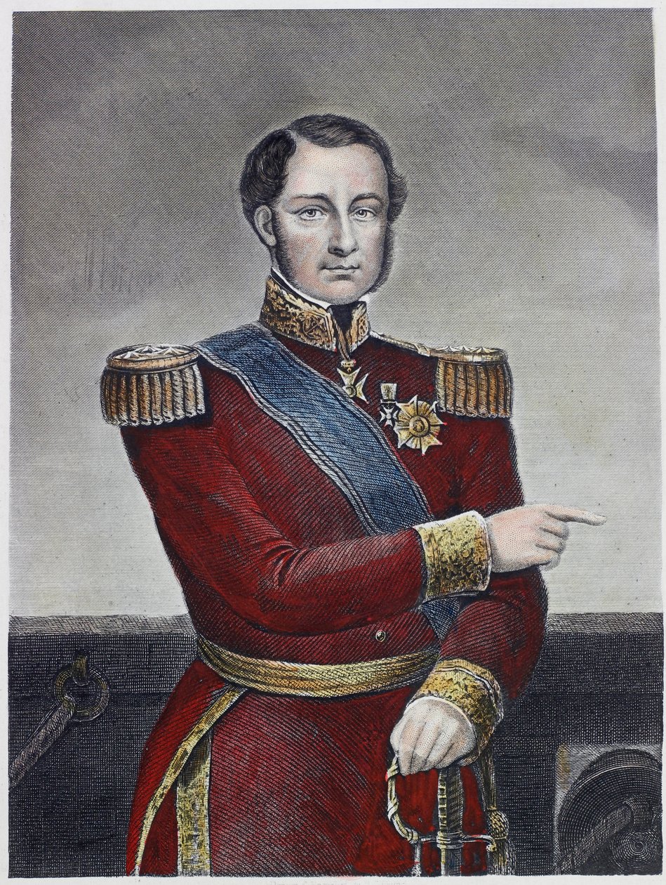 Amiral Hamelin (gravure en couleur) - English School