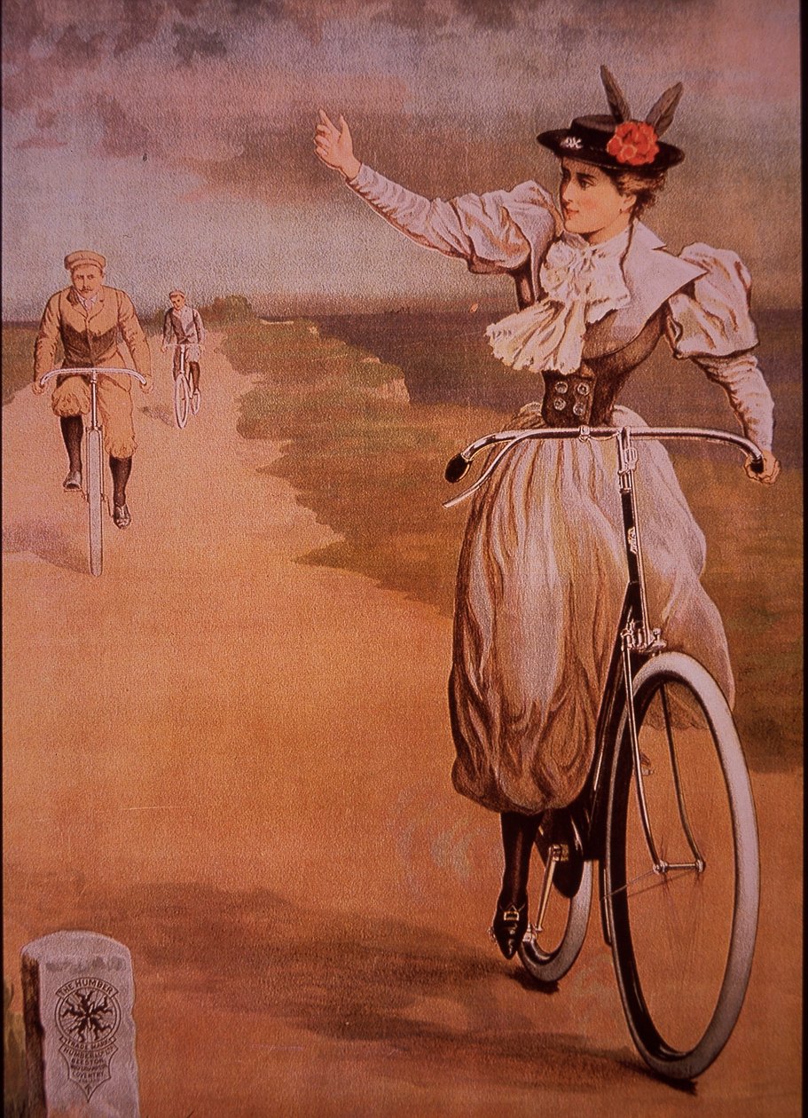 Publicité pour les bicyclettes Humber, vers 1898 - English School
