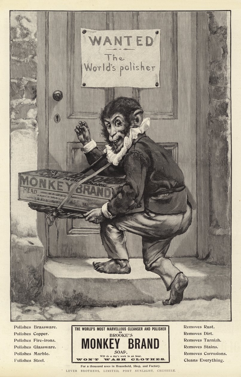 Publicité, savon de marque Brooke
