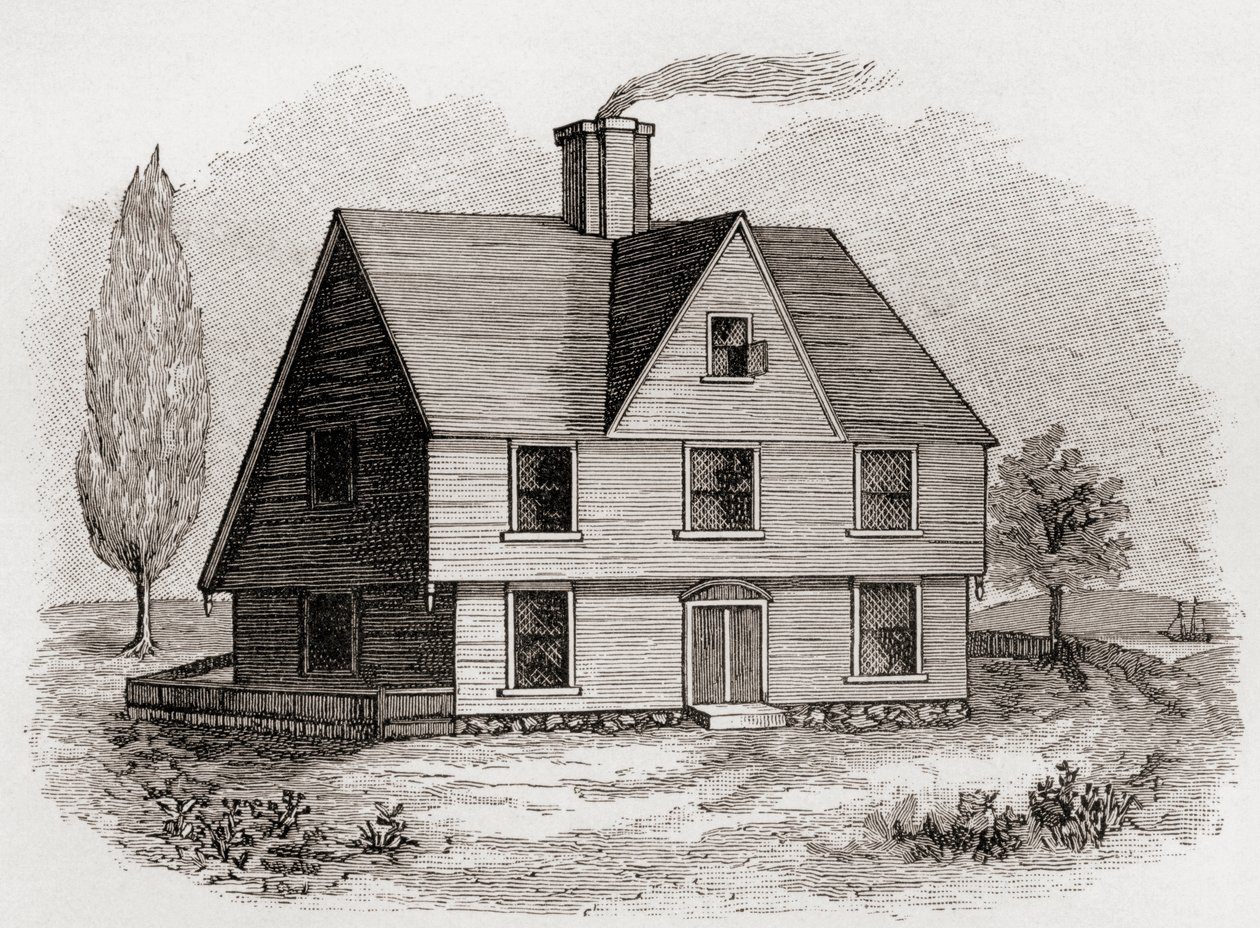 Maison Allyn, New Plymouth, Amérique du Nord, de 