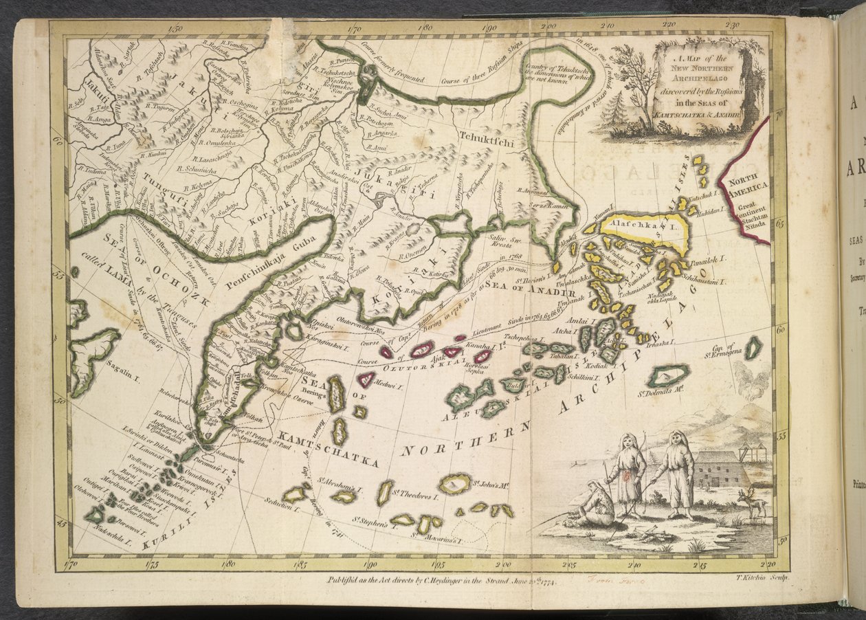 Un compte rendu du nouvel archipel du Nord récemment découvert par les Russes dans les mers de Kamtchatka et d