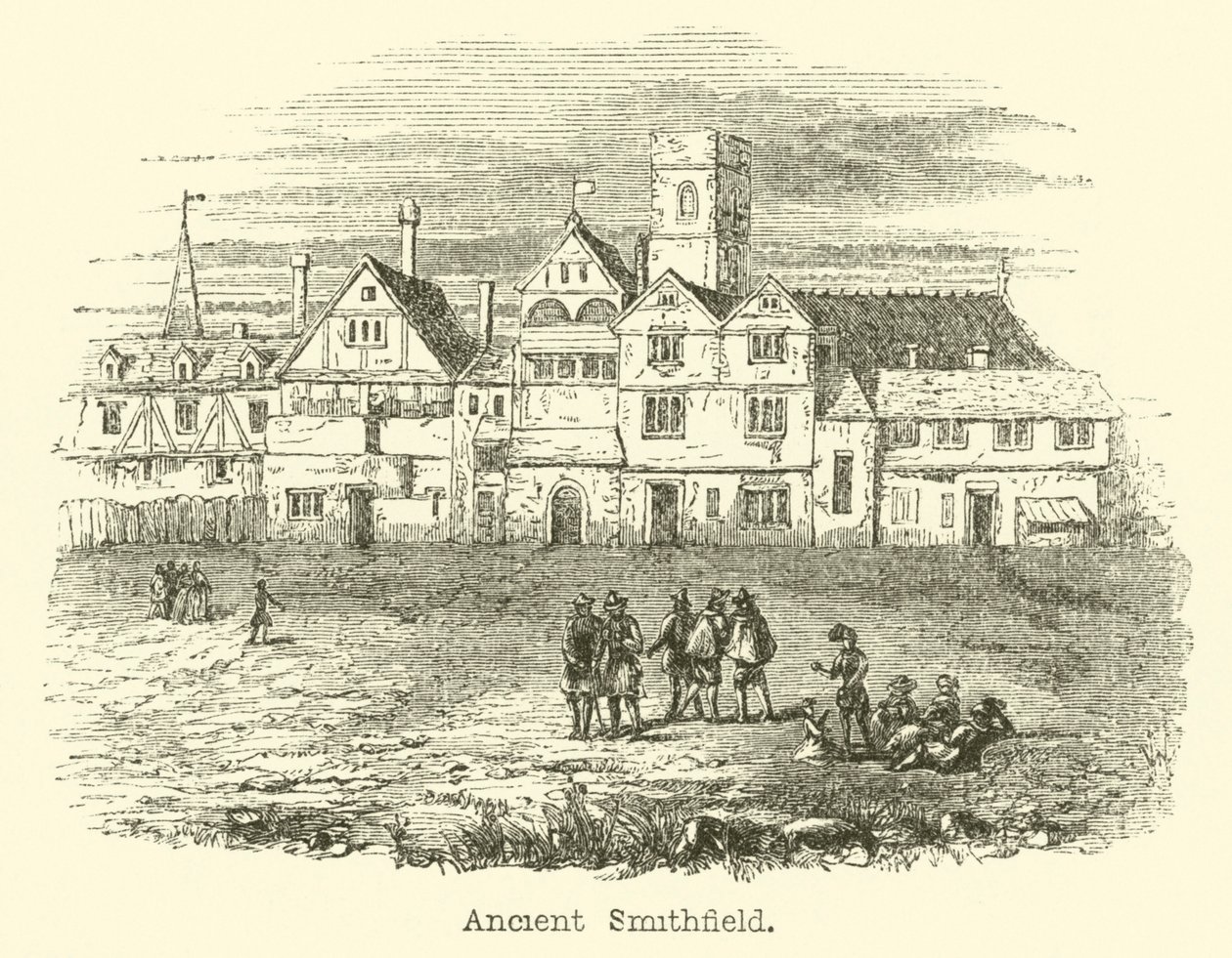Ancien Smithfield (gravure) - English School