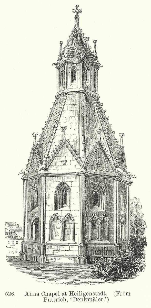 Chapelle Anna à Heiligenstadt (gravure) - English School