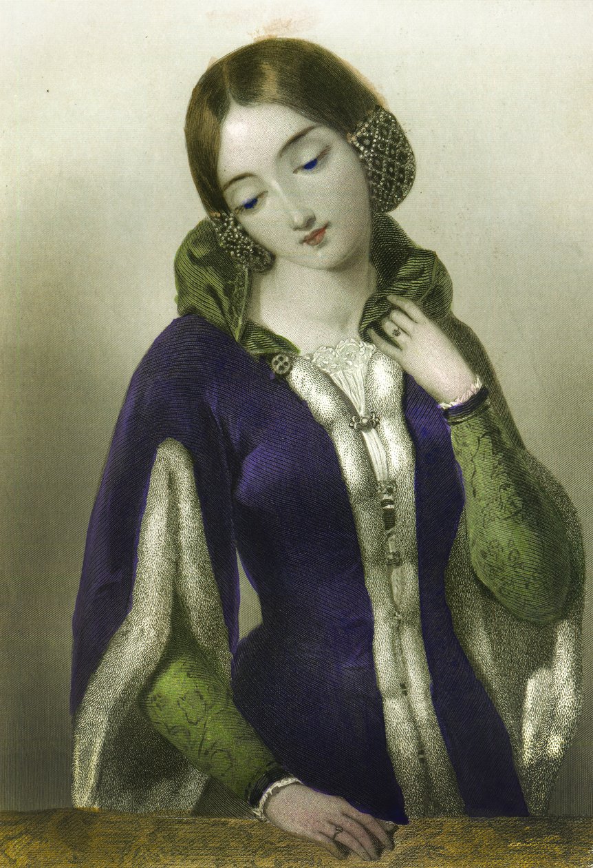 Anne de Bohême, reine de Richard II, imprimé par Henry G. Bohn, 1856 - English School