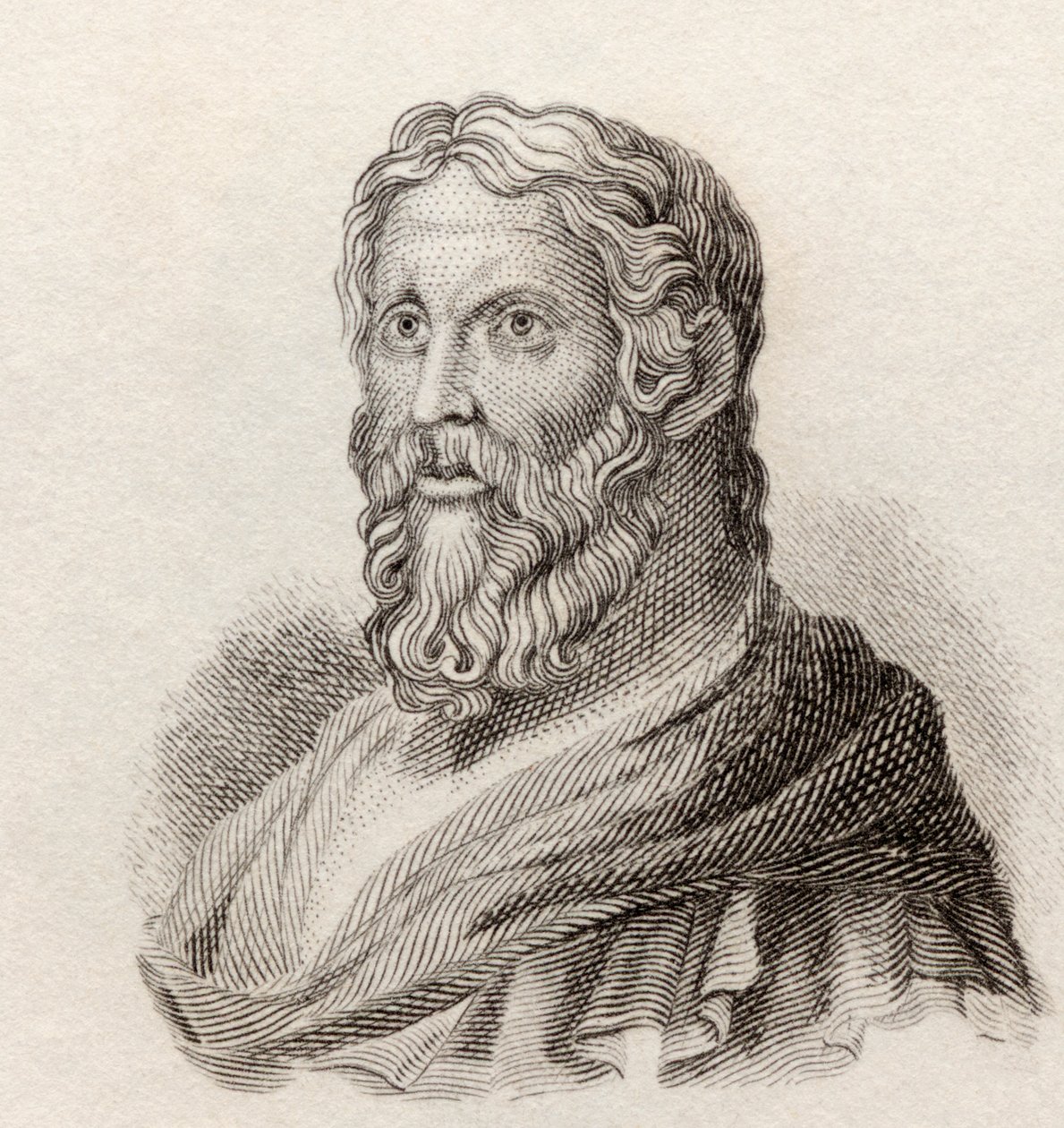 Aristophane, c. 446 à c. 386 av. J.-C. Dramaturge comique de la Grèce antique, d