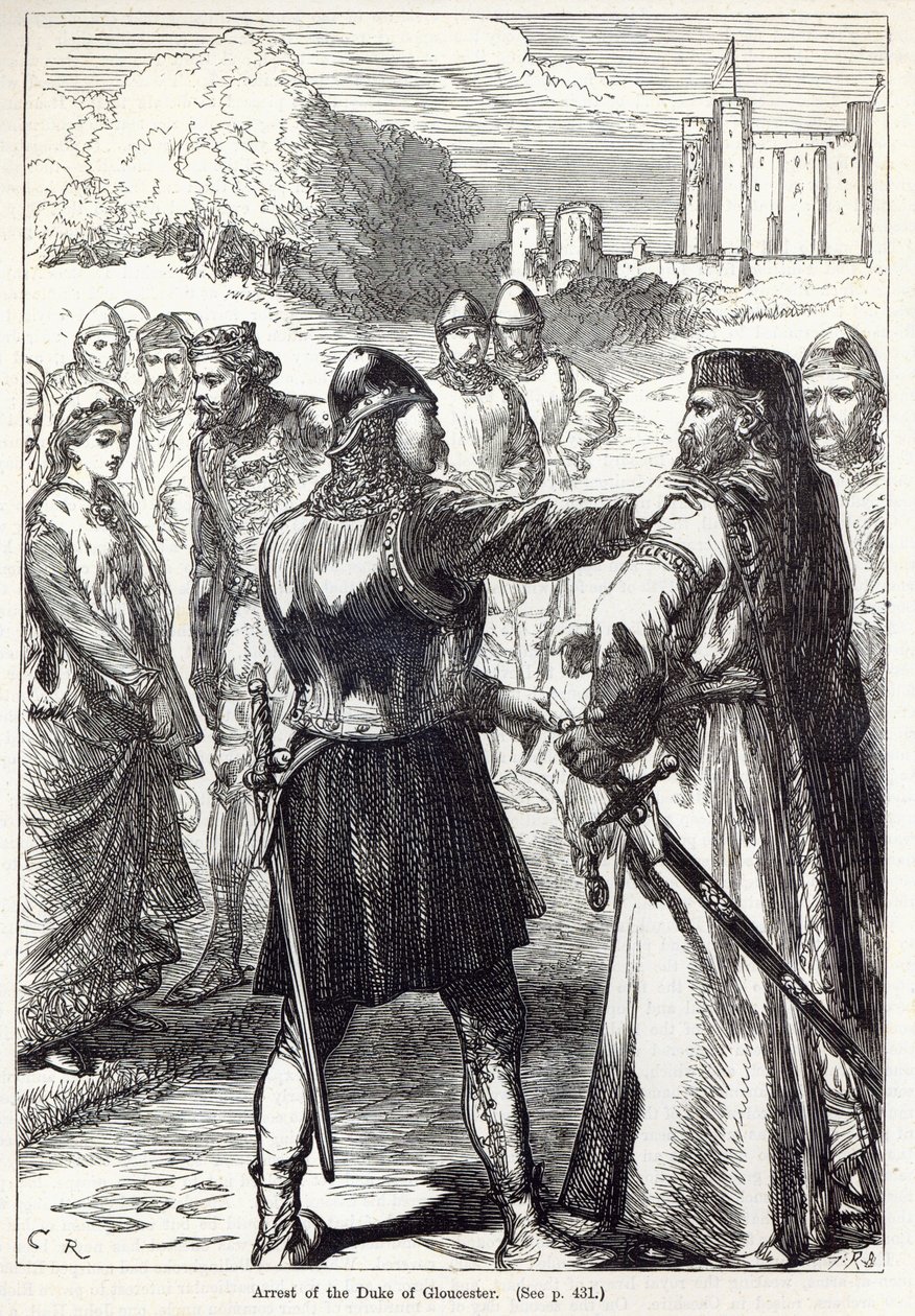 Arrestation du duc de Gloucester, illustration de 
