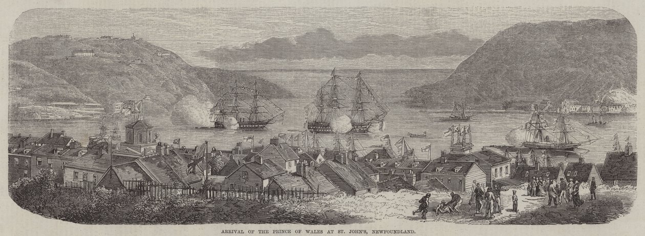 Arrivée du Prince de Galles à St John