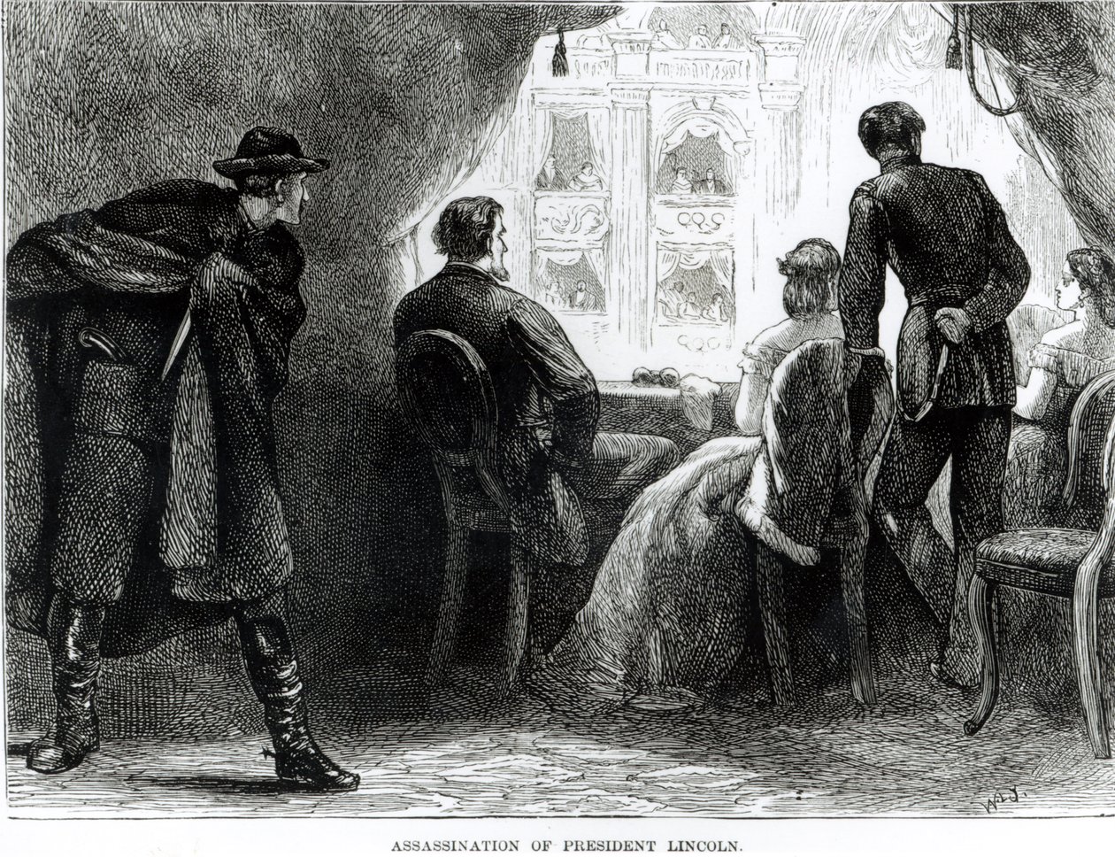 Assassinat du président Lincoln, 14 avril 1865 - English School