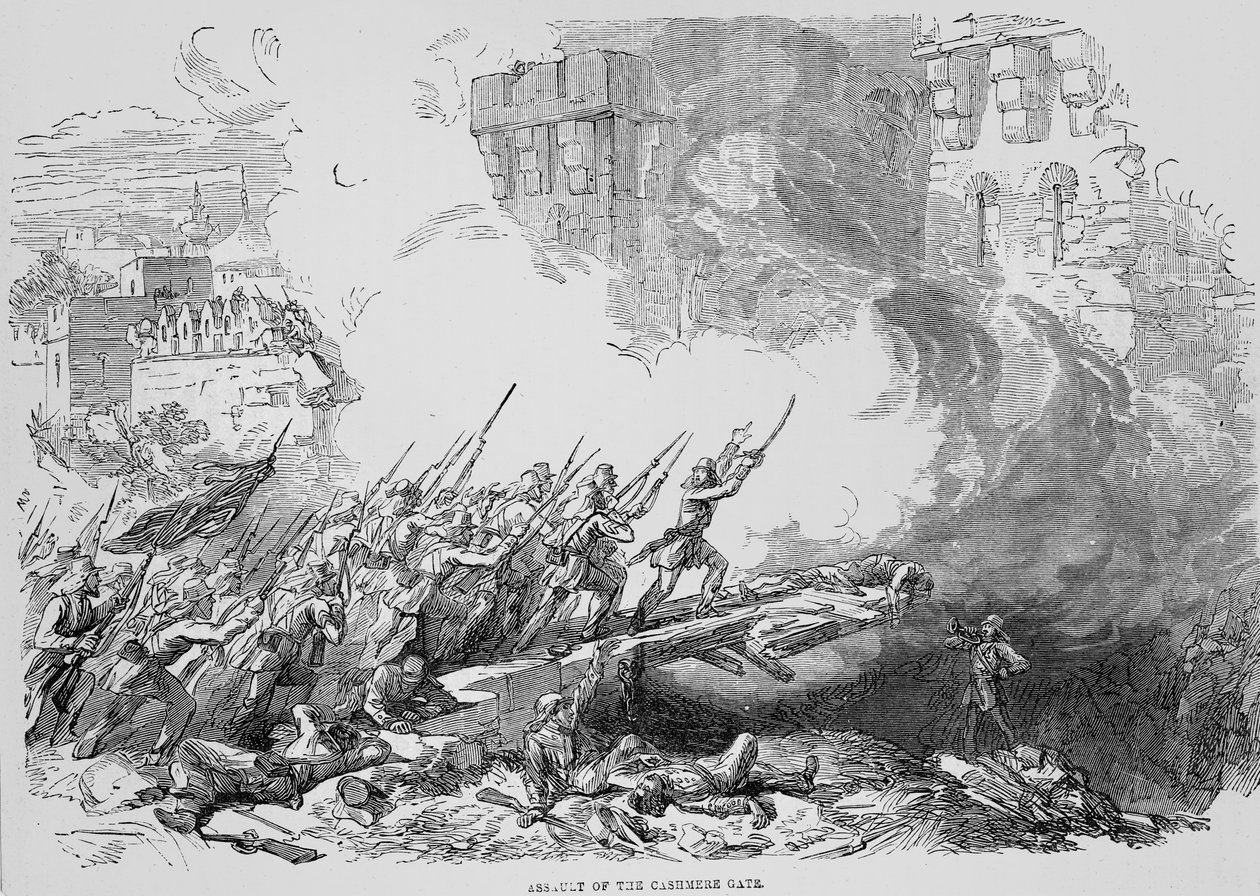 Assaut de la porte du Cachemire - English School