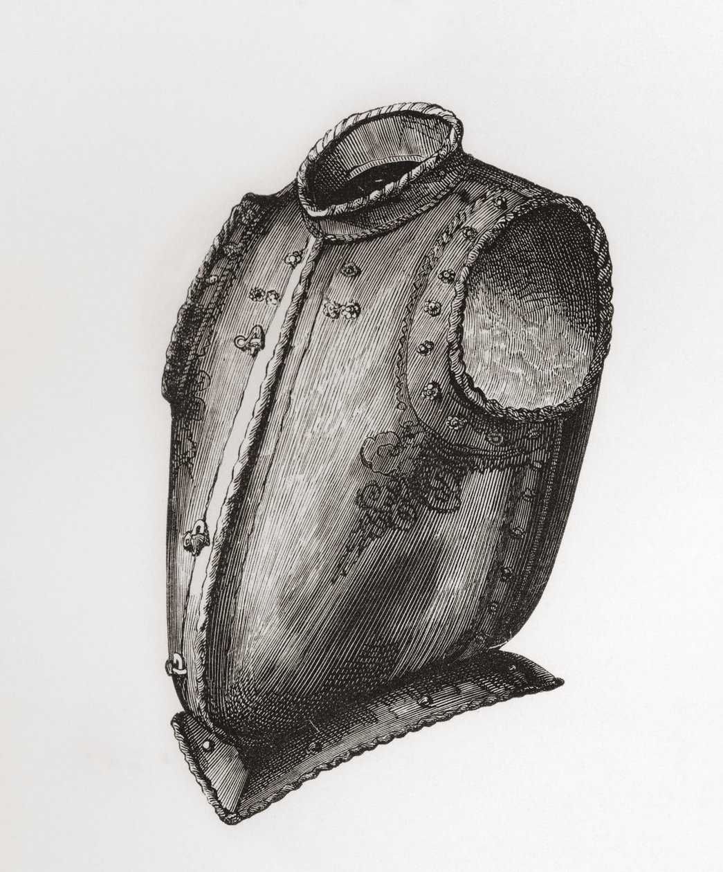 Plastron et dos, ouverture à l