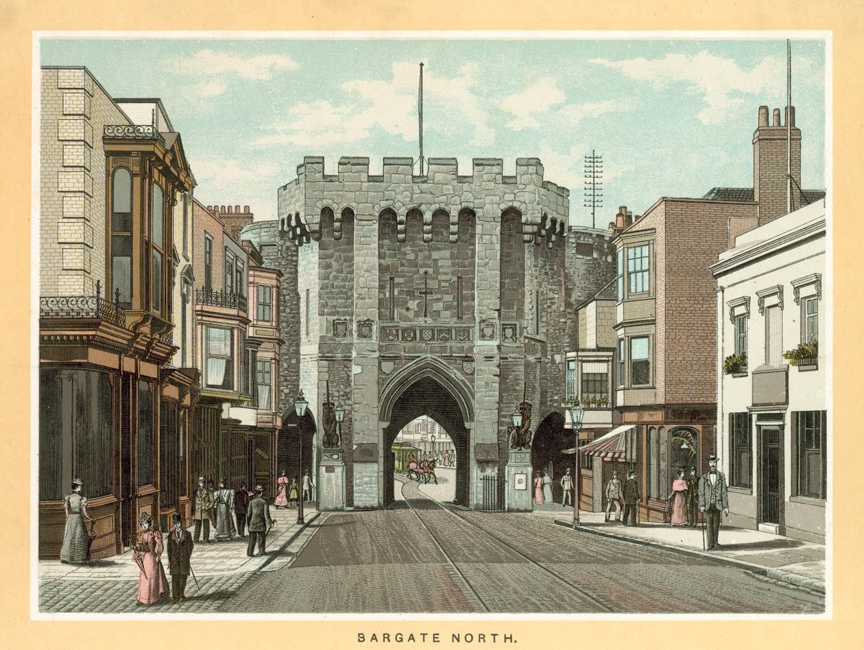 Bargate North (lithographie couleur) - English School