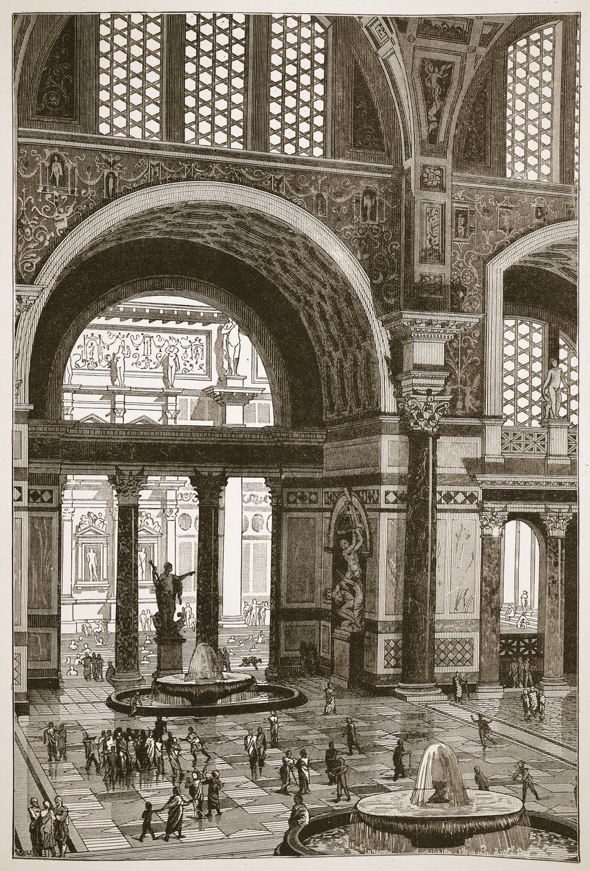 Les thermes de Caracalla (restaurés) - English School