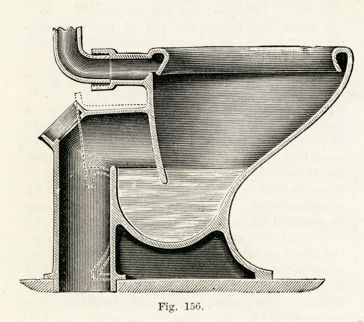 Closet à action directe breveté de Baziers, 1870 - English School