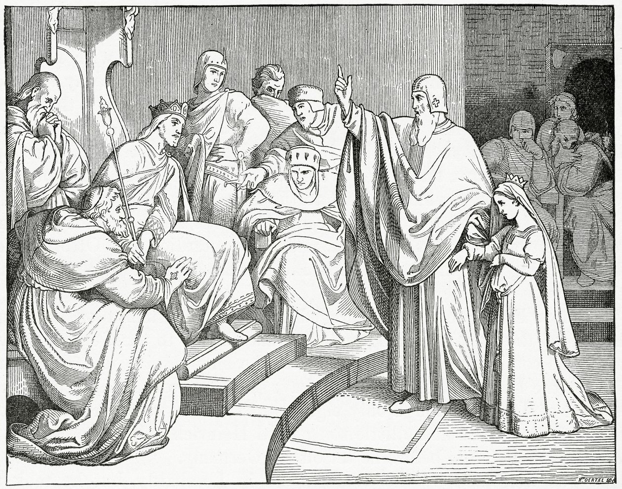 Béatrice conduite à la Diète pour ses fiançailles, 1882 - English School