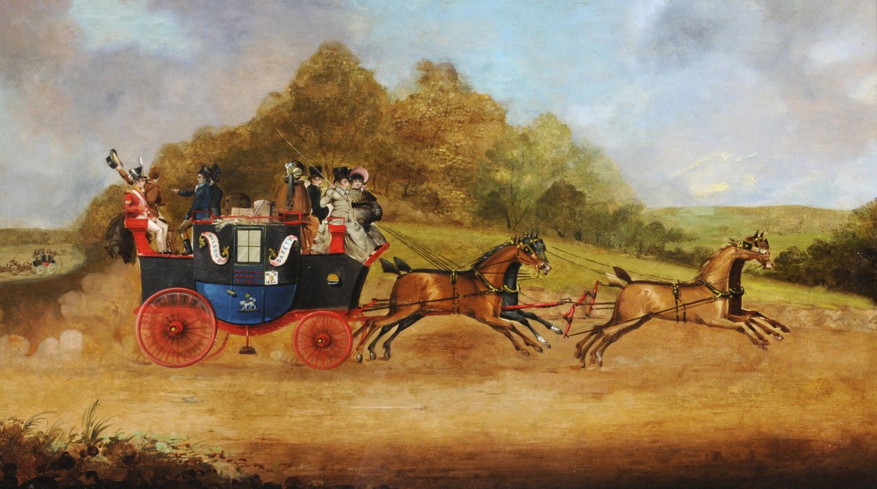 Coche de passagers Beverley et Hull, vers 1826 - English School