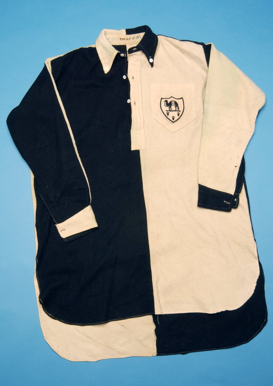 Maillot de football noir et blanc, années 1930 - English School