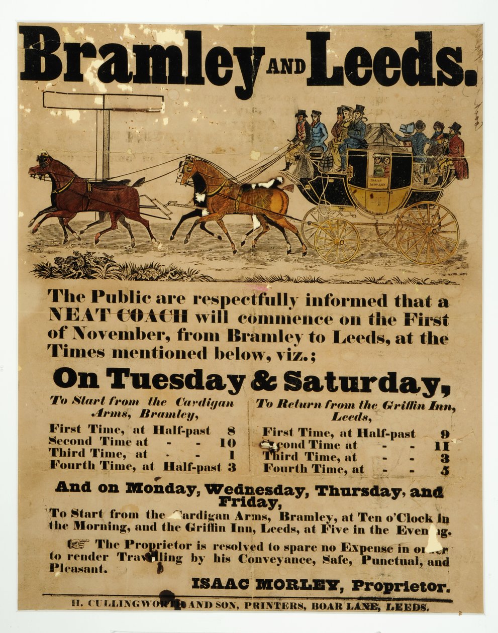 Horaire des autocars Bramley et Leeds - English School