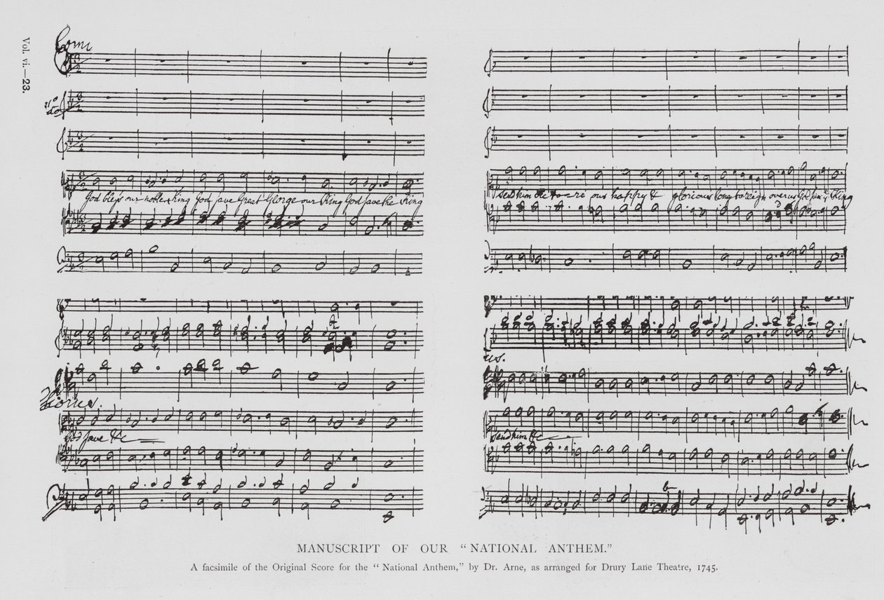 Hymne national britannique, interprété au théâtre Drury Lane - English School