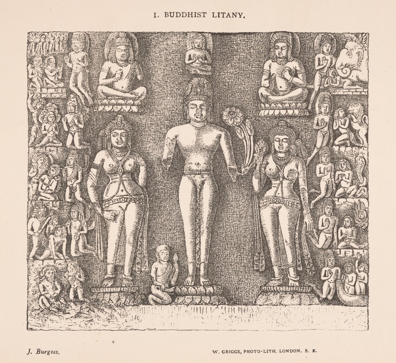 Litanie bouddhiste, des temples de grottes de l