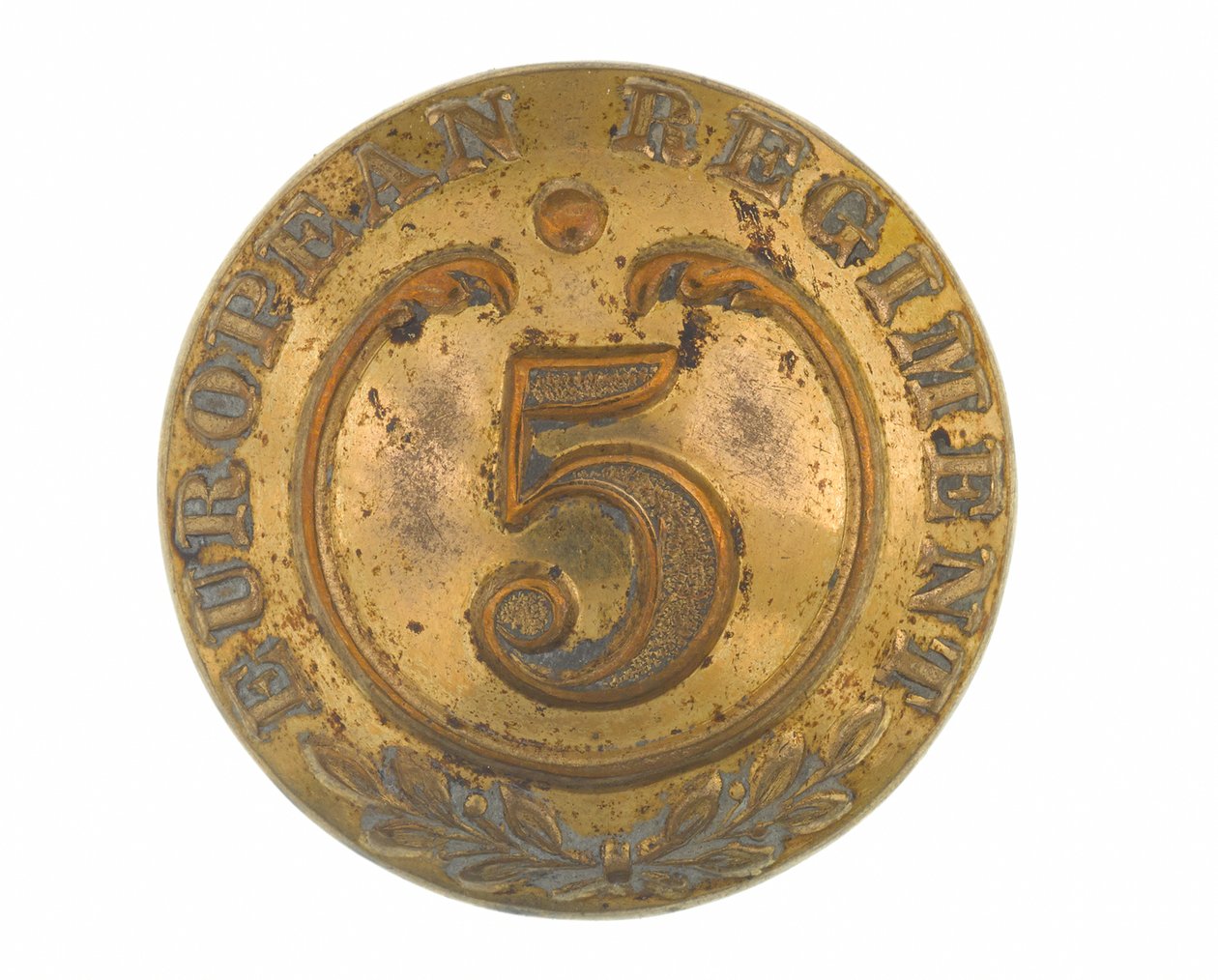 Bouton, autres grades, 5e Régiment Européen du Bengale, 1858-1860 - English School