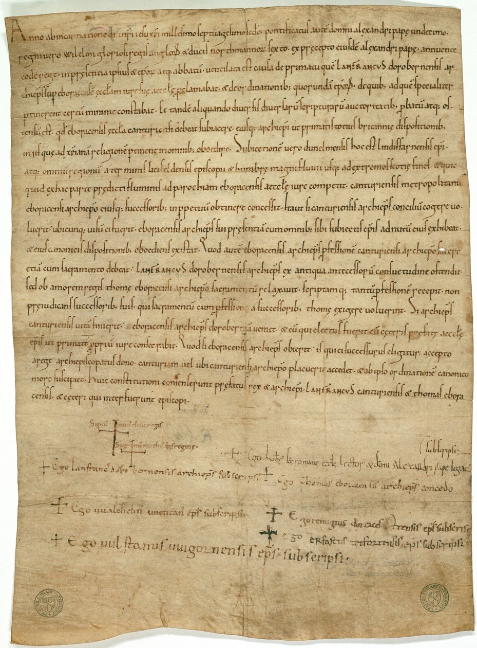 Accord de Winchester, 1072 - English School