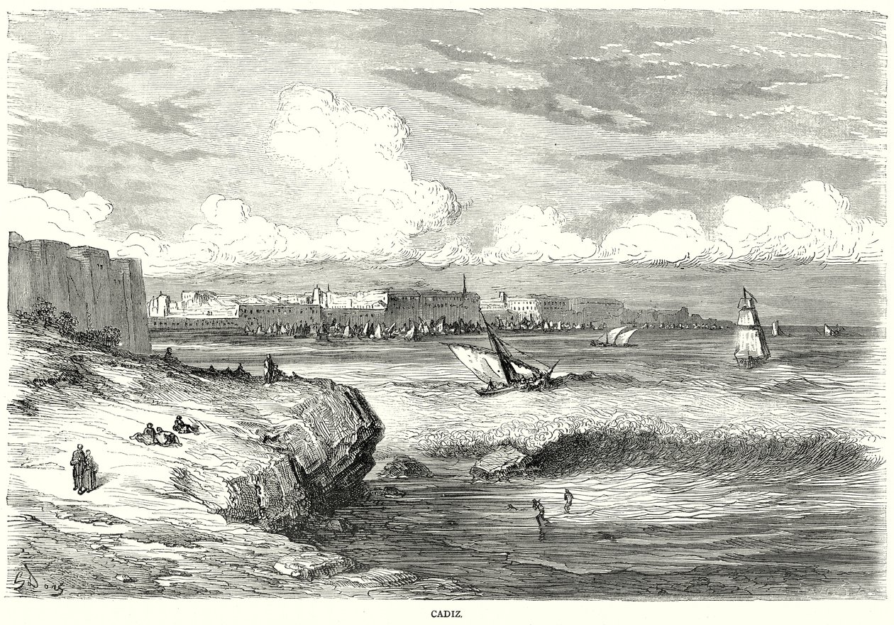 Cadix (gravure) - English School