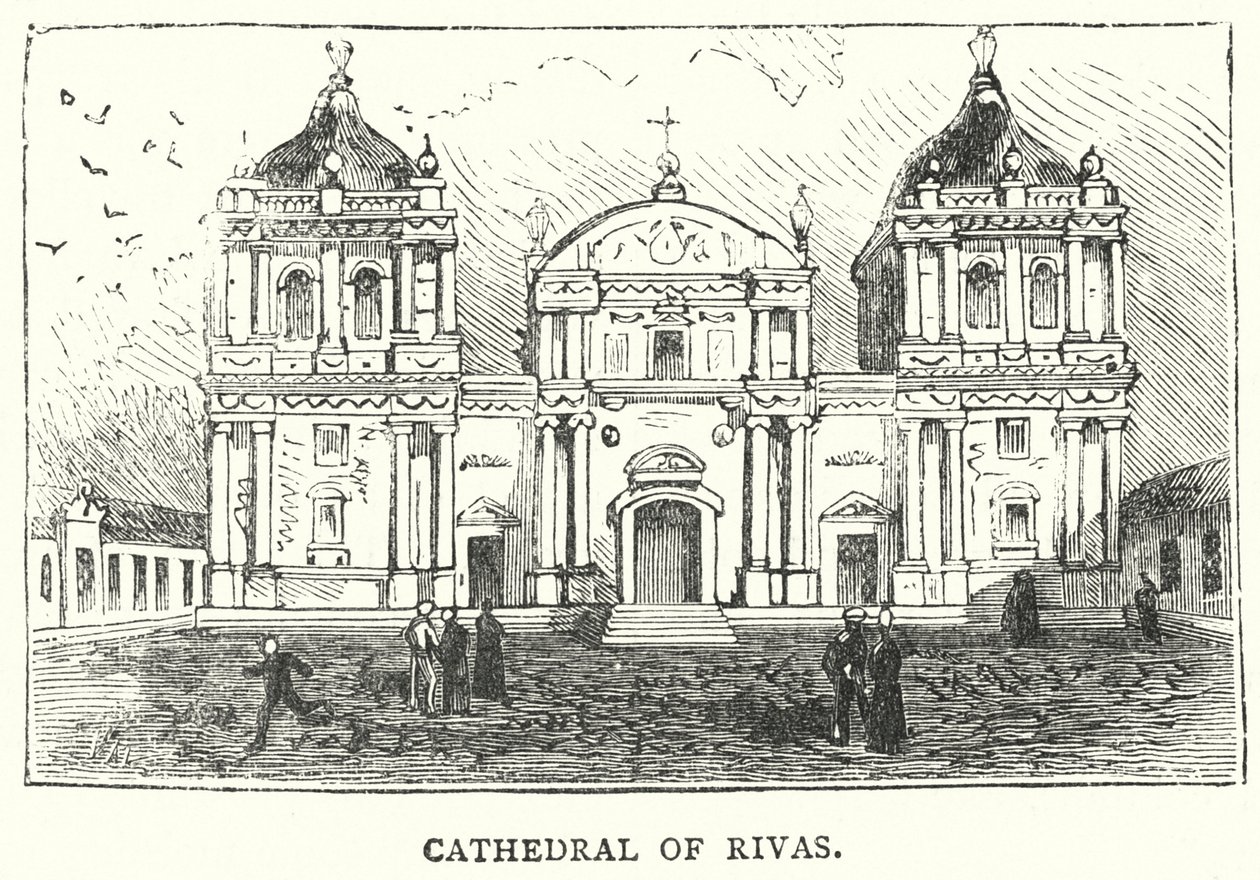 Cathédrale de Rivas (gravure) - English School