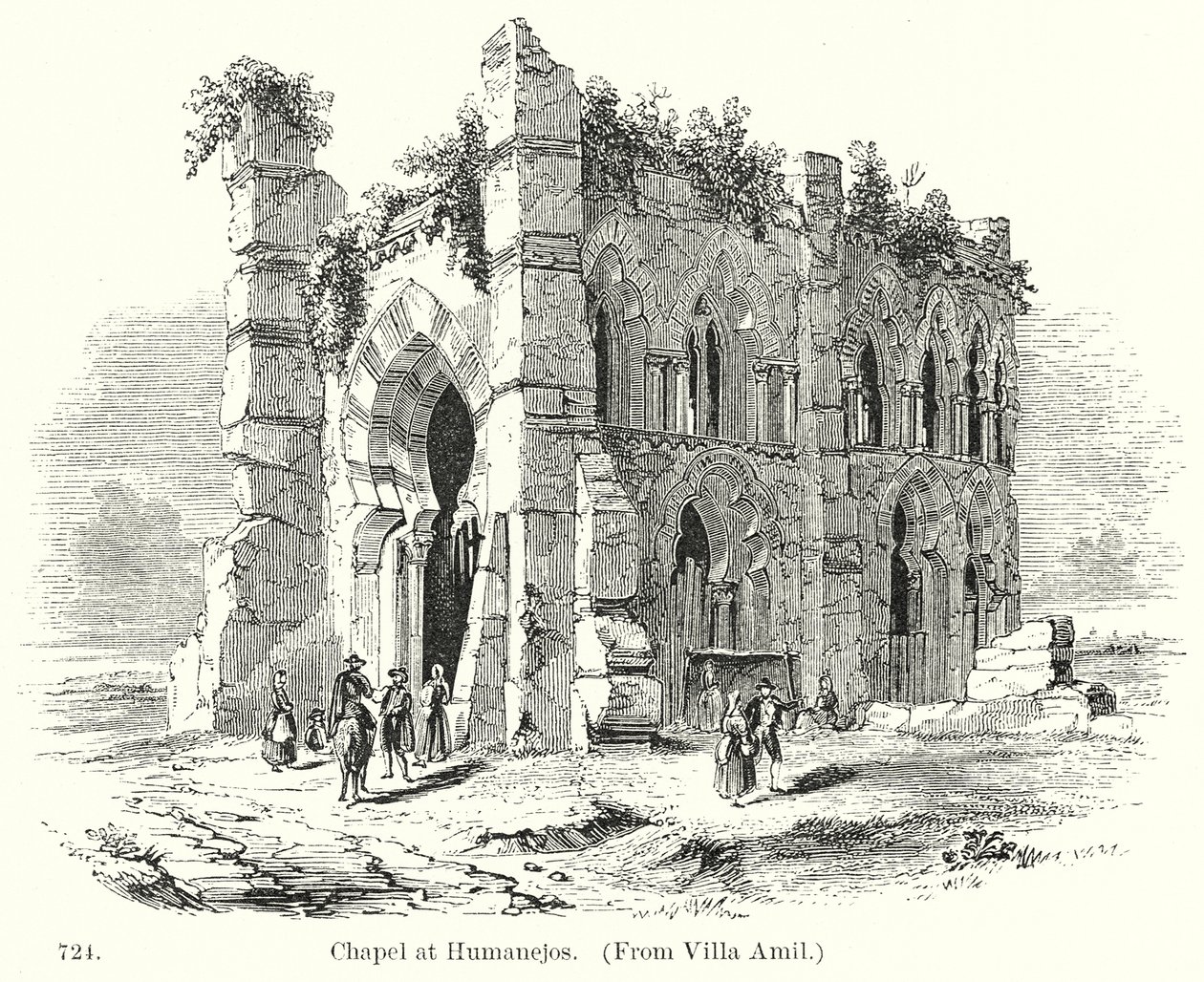 Chapelle de Humanejos (gravure) - English School